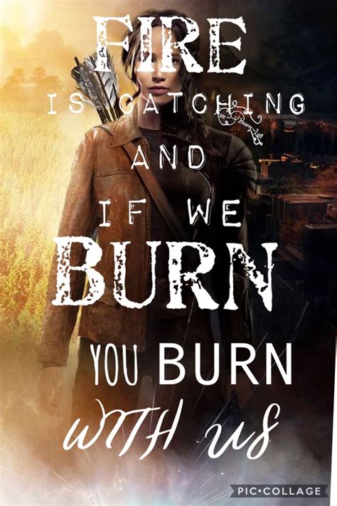 A quote from The Hunger Games .